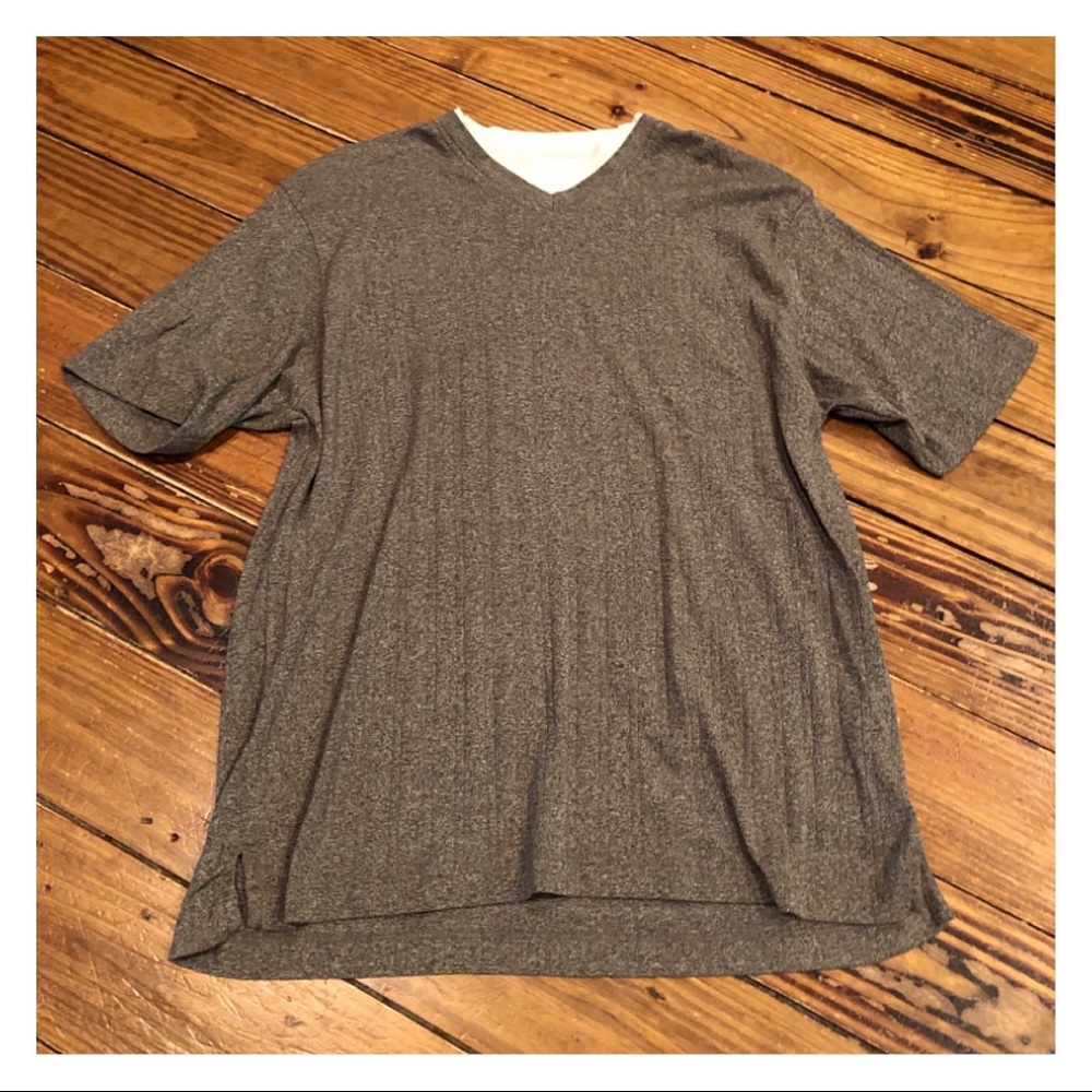 Haggar • Tan V-Neck Shirt